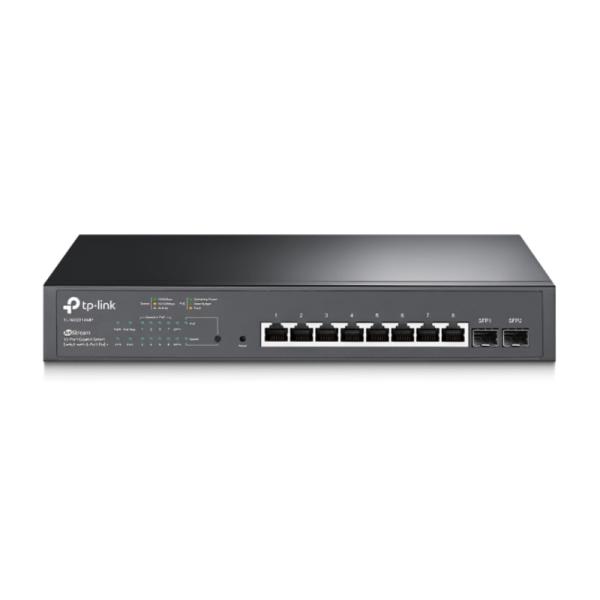 SWITCH TP LINK SG2210MP(UN) 8 PUERTOS POE+ 2 RANURAS SFP GIGABIT 10/100/1000 MBPS