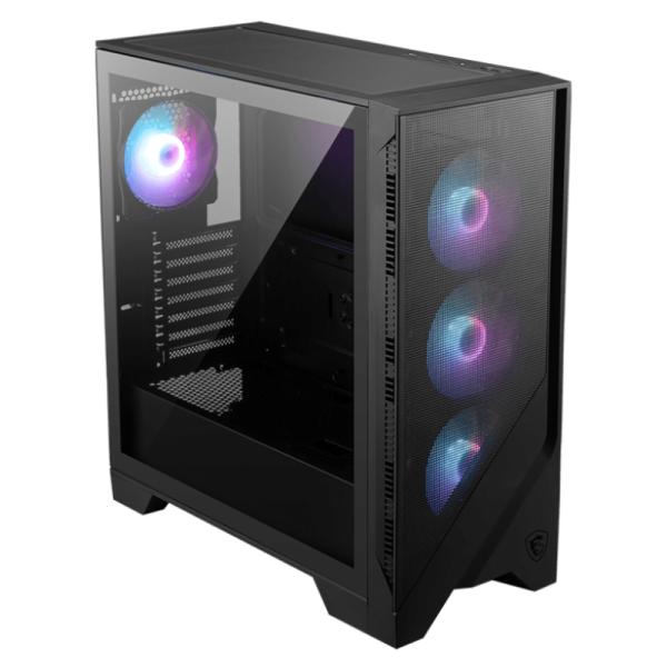 CASE GAMING MSI MAG FORGE 321R AIRFLOW TORRE MEDIA 3 ABANICOS FRONTALES Y 1 ABANICO TRASERO PUERTO USB 3.2 Y USB-C 306-7G23R15-