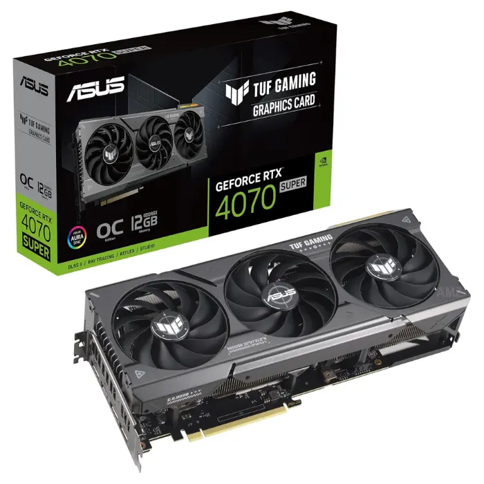 Tarjeta de Video ASUS Geforce RTX 4070 Super Dual 12GB/GDDR6X/192BIT/HDMI/DP DUAL-RTX4070S-O12G-E