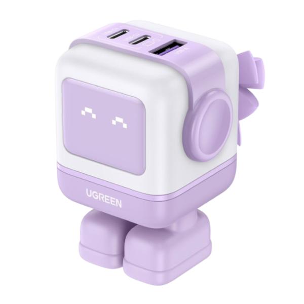 CARGADOR UGREEN CD361 65W 2 PUERTOS USB-C Y 1 PUERTO USB-A CARGA RAPIDA 35314