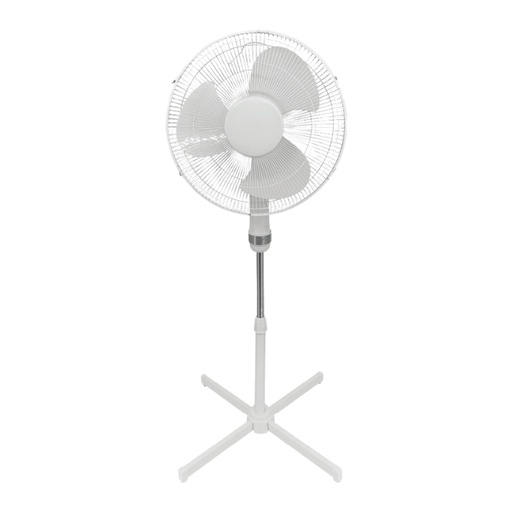 Ventilador de Pie American Electric 16″ 55W Altura Ajustable Blanco SF3-40E-WT