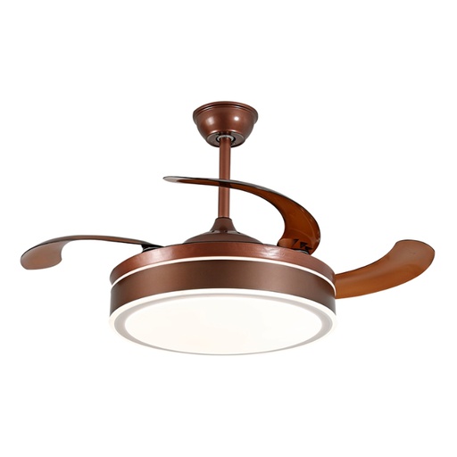 Bombillo LED American Electric Meses Brown 42″ 30W RGB con Ventilador Café F8753-42-BR