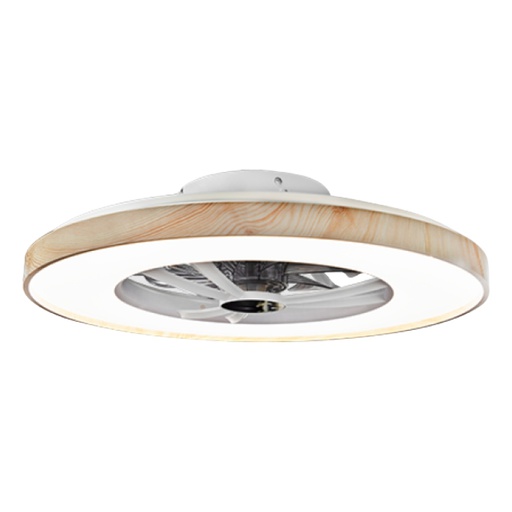 Bombillo LED American Electric Fenicias Wood con Ventilador 48W Blanco/Madera 7068WH+DOT