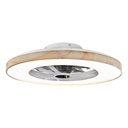 Bombillo LED American Electric Fenicias Wood con Ventilador 48W Blanco/Madera 7068WH+DOT