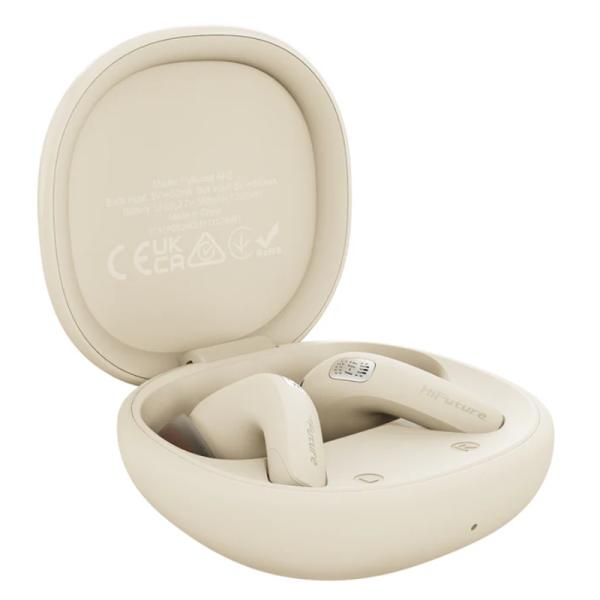 AUDIFONO HIFUTURE FLYBUDS4 ANC INALÁMBRICO BLUETOOTH CON CANCELACION DE SONIDO BEIGE