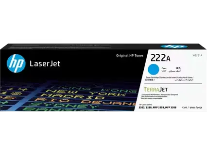 HP toner cyan 222A W2221A