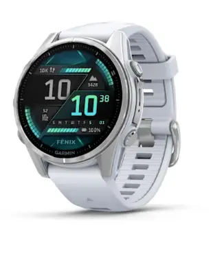 SmartWatch Garmin Fenix 8 AMOLED 43mm Silver/Whitestone 010-02903-00