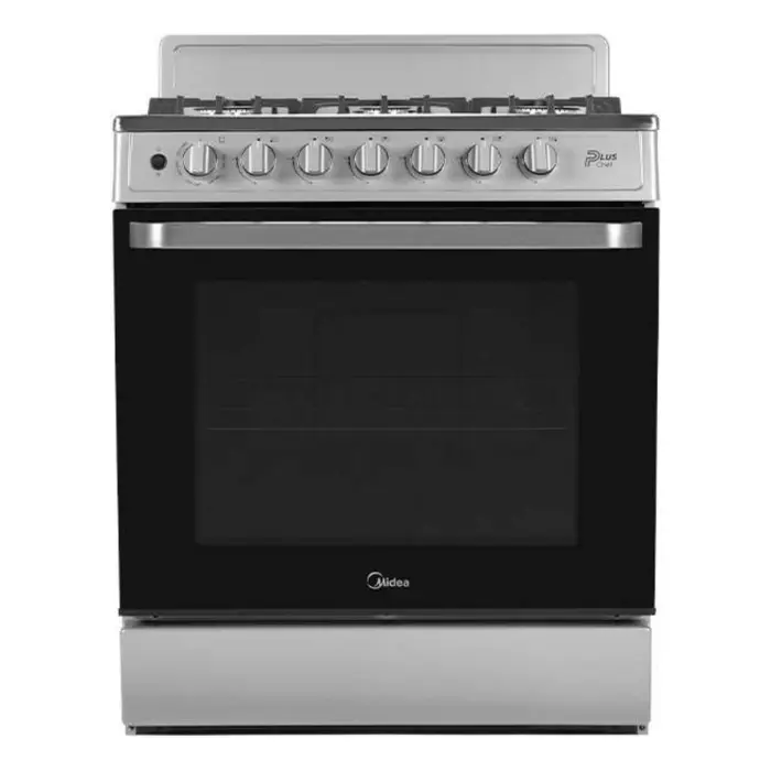 Cocina de Gas Midea 30″ 6 Quemadores Silver MGS30FS1BEABG