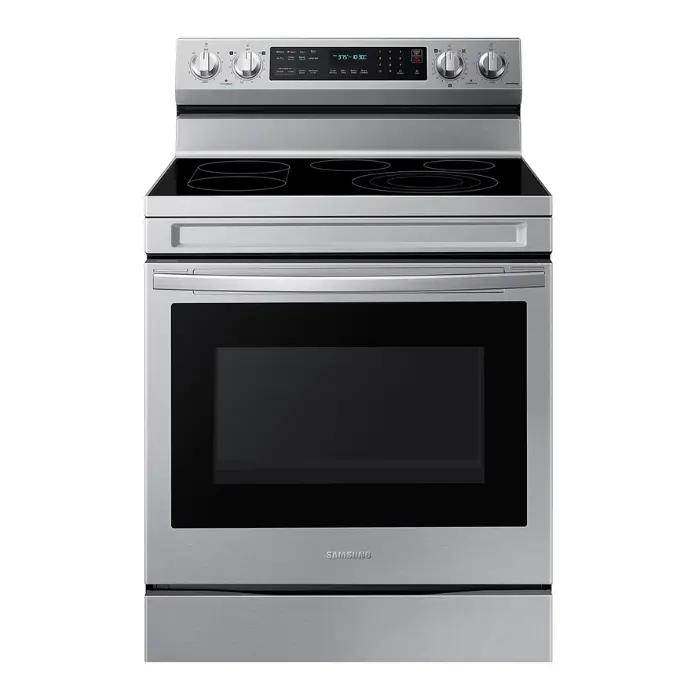Cocina Eléctrica Samsung 30" 5 Quemadores Wi-fi Silver NE63F6711SR/AP