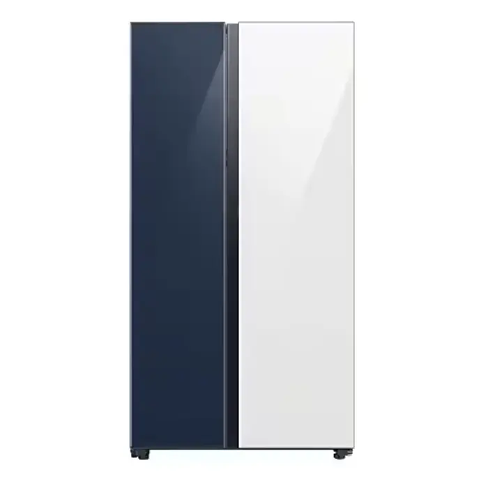 Refrigeradora Samsung 28p³ Bespoke Side by Side Azul y Blanco Wi-Fi RS28CB760A7NAP