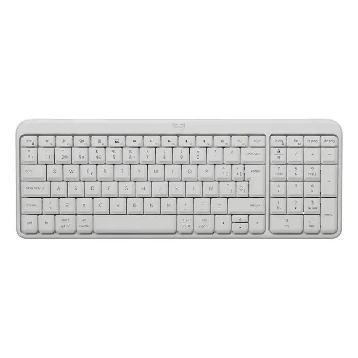 Teclado Logitech K250 Compact Inalámbrico Bluetooth Blanco 920-013446