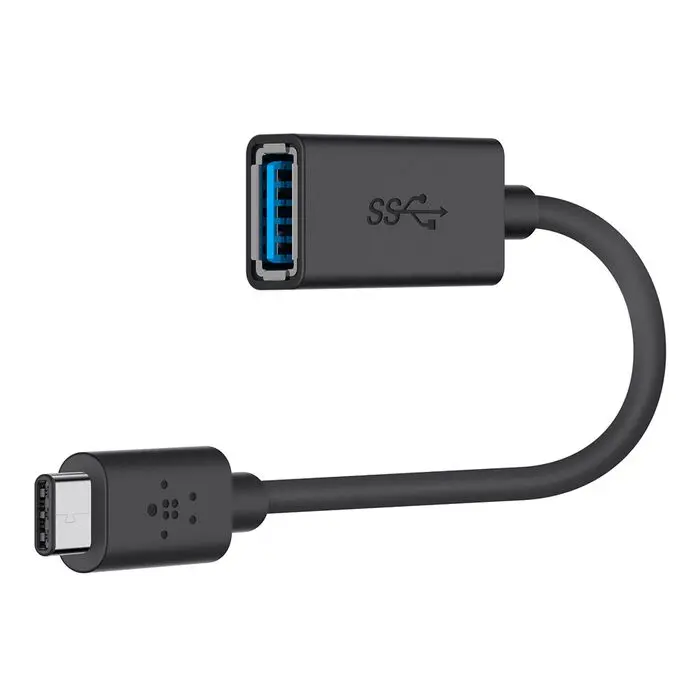 Adaptador Belkin USB-A 3.0 a USB-C Negro F2CU036BTBLK