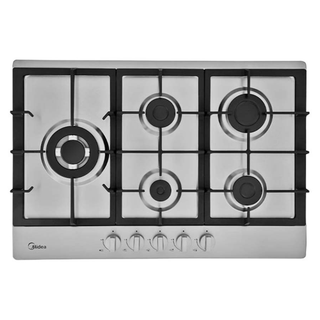 Midea estufa empotrable a gas 30" color silver MTGB30TL3402GS