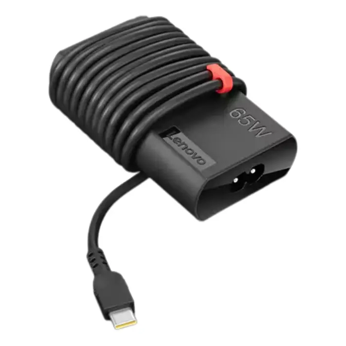 Adaptador de Corriente Lenovo ThinkPad Slim 65W USB-C 90-265V Negro 4X20V24674