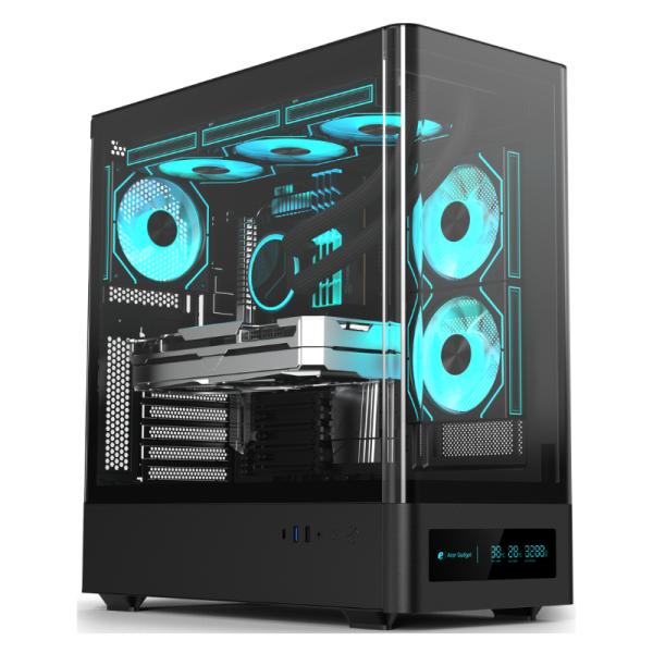 CASE EAGLE WARRIOR CG01YKRA001C MID TOWER SIN VENTILACION INCLUIDA CON VIDRIO TEMPLADO SIN FUENTE CON DE 7.2"