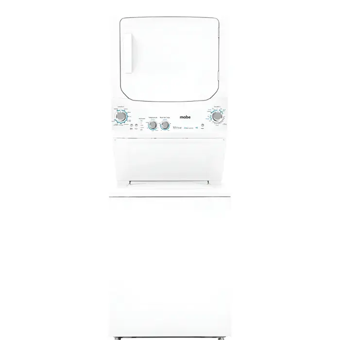 Centro de Lavado a Gas Mabe Ultra Capacity Aqua Saver Green 24kg Blanco MCL2440PSBB0