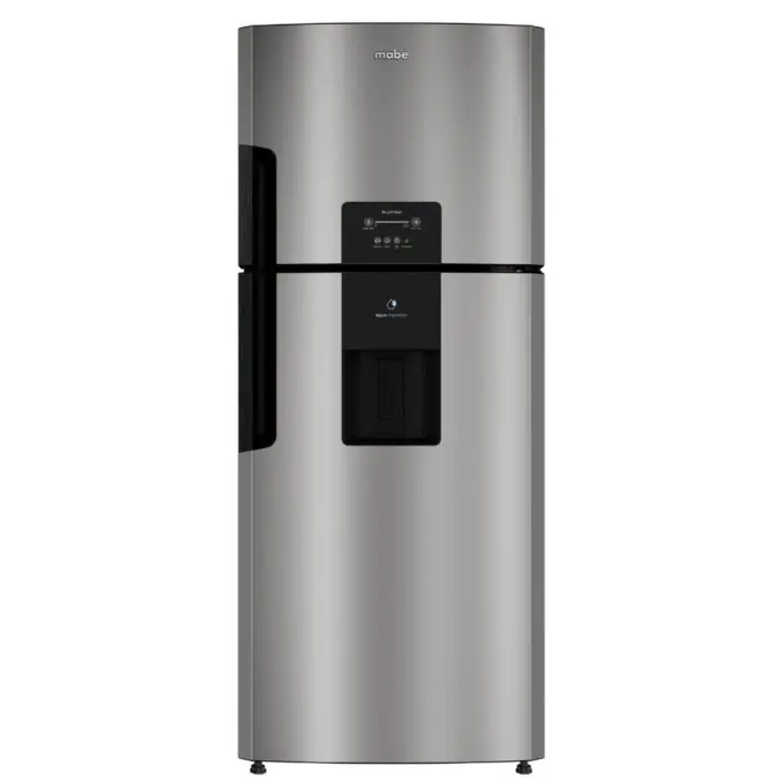 Refrigeradora Automática Mabe 15p³/442L Dispensador de Agua Plateada/Negro RMP450ZCAU