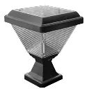 Lampara Solar Jardín American Electric C/Base Cuadrada Luz Cálida ZTD0406-WW