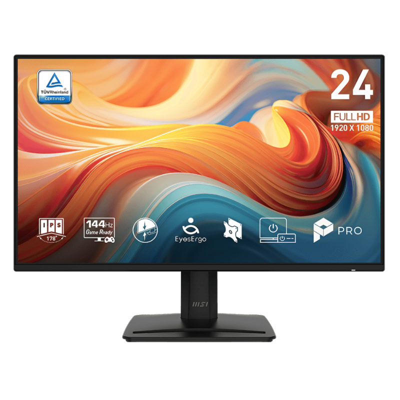 MONITOR MSI PRO MP242 E14A 23.8" PLANA FHD 1920X1080 144 HZ IPS ADAPTIVE SYNC HDMI 9S6-3PD1CT-014