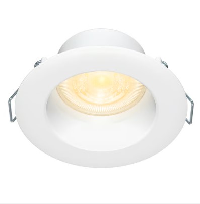 Lámpara Empotrable Downlight LED 4 W, Luz Cálida Brillante, No atenuable, Multivoltaje