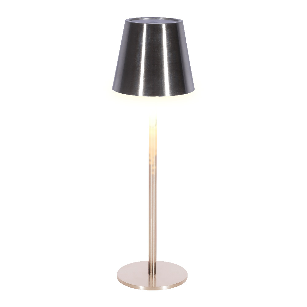 Lámpara de Mesa LED plateada