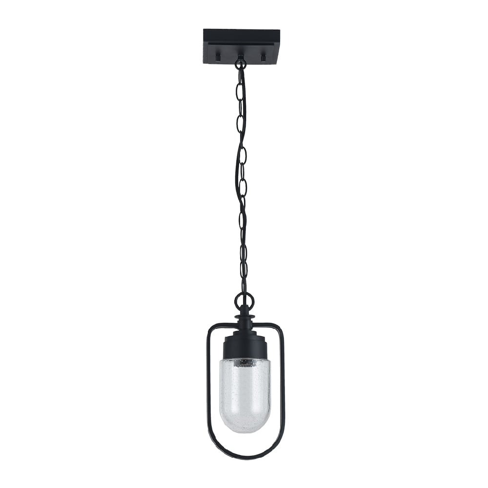LUMINARIA COLGANTE COLOR NEGRO, Máx. 60W, 1 BASE E27