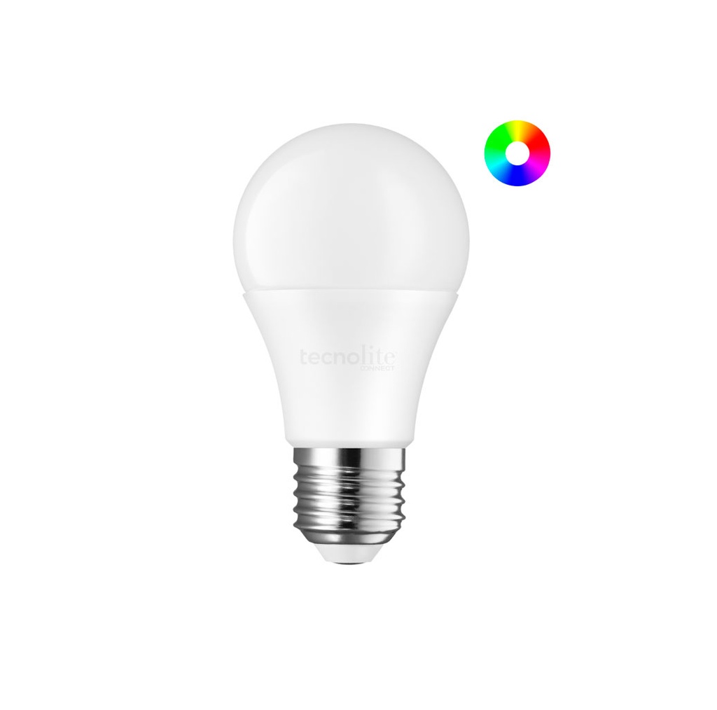 LAMPARA LED A19 RGB 8W 100-127V 3000K
