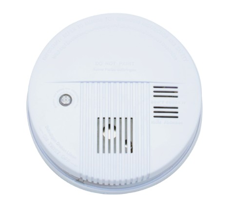 Detector de humo, 100-240 V~ I batería 9 V, uso interior, sensor