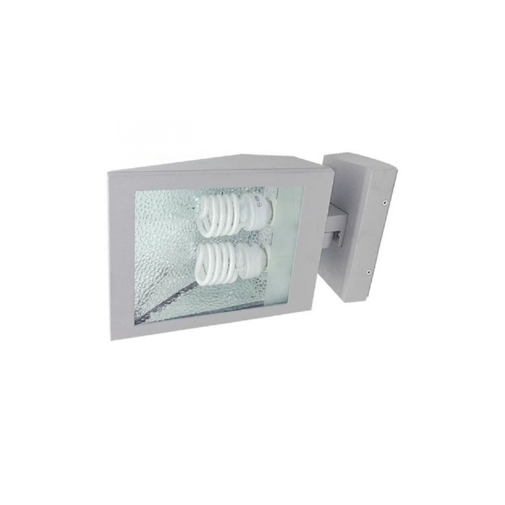 REF. FLUORESCENTE RECTANGULAR ALUMINIO SATINADO 2XHEL-26WT2