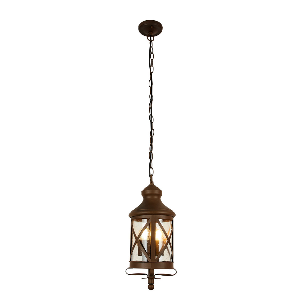 FAROL COLGANTE PEQUEÑO ALUMINIO, BRONCE ANTIGUO E26
