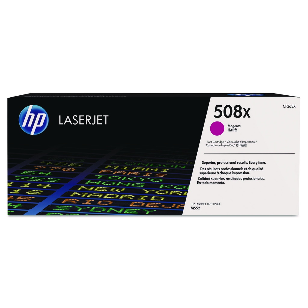 Cartucho de Tóner Magenta HP LaserJet 508X CF363X