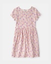 Vestido manga corta estampado floral