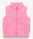 Chaleco acolchado impermeable corazones