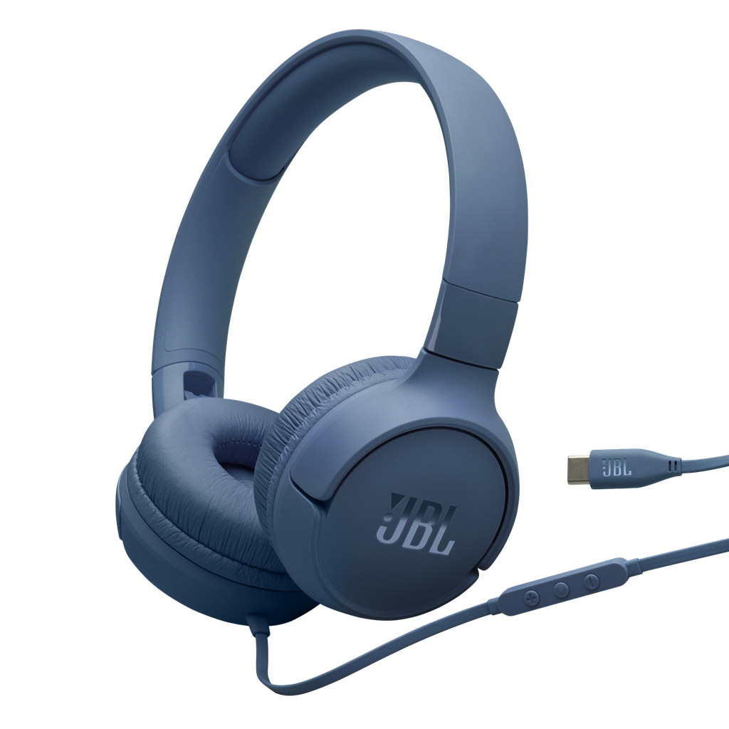 JBL TUNE - Headphones - 520 C Non-TWS Blue JBLT520CBLUAM