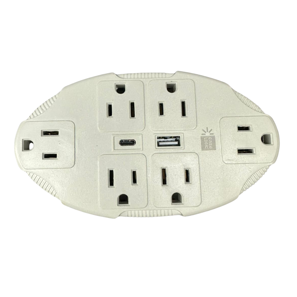 ADAPTADOR AC PARED 6T + 1SUB A+ 1 USB C 3.1 AMPS CL-OP-W2-103-WT CASE LOGIC CL-OP-W2-103-WT
