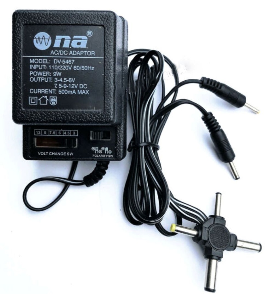 ADAPTADOR DE CORRIENTE 500 mAh CABLE TIPO ESTRELLA DV-5467 NIPPON DV-5467
