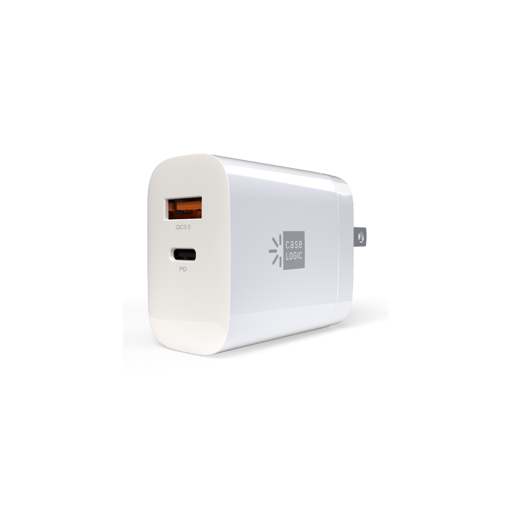 CARGADOR DE PARED 65W USB-A/USB-C CARGA RAPIDA BLANCO CL-PD-W3-105-WT CASE LOGIC CL-PD-W6-105-WT