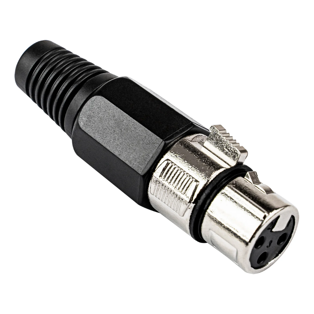CONECTOR XLR HEMBRA PLATEADO X-1001 NIPPON X-1001