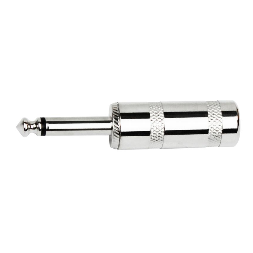 KIRLIN CV2307 X1P CONECTOR 1/4 MONO JUMBO PLATEADO CV2307X1P