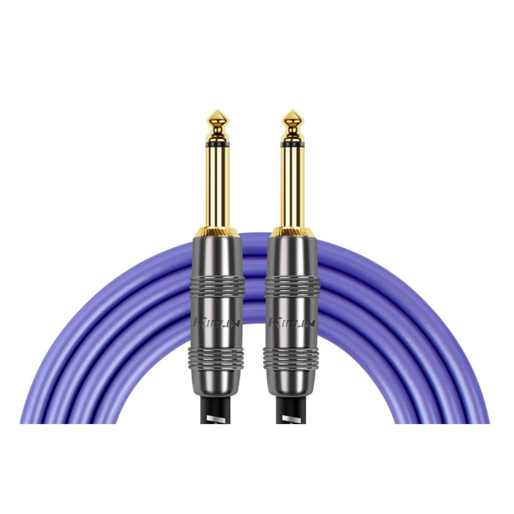 KIRLIN IP-221GMG 6MBLE CABLE PREMIUM INSTRUMENTO 1/4 A 1/4 6 MTS AZUL PVC IP-221GMG6MBLE