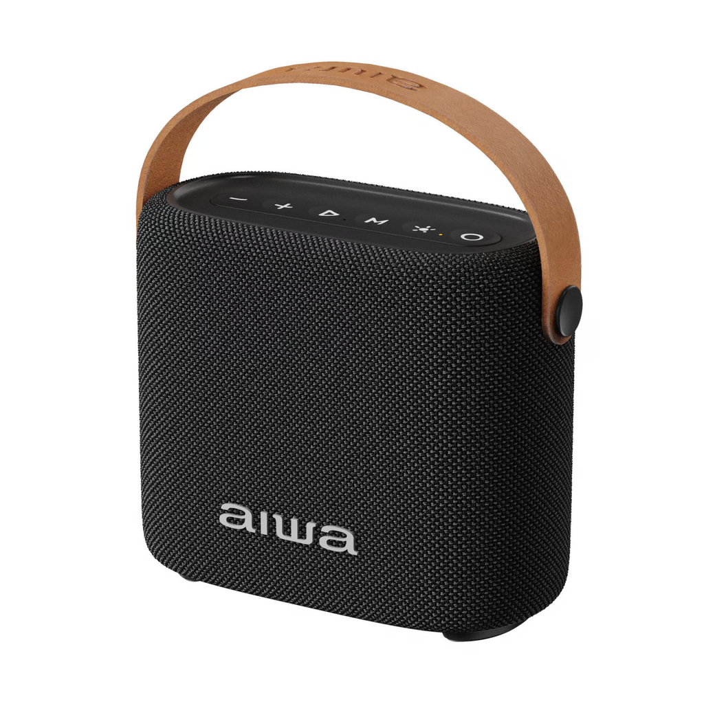PARLANTE PORTATIL RECARGABLE BT/FM/ RESISTENTE AL AGUA AWS70BT-BK AIWA AWS70BT-BK