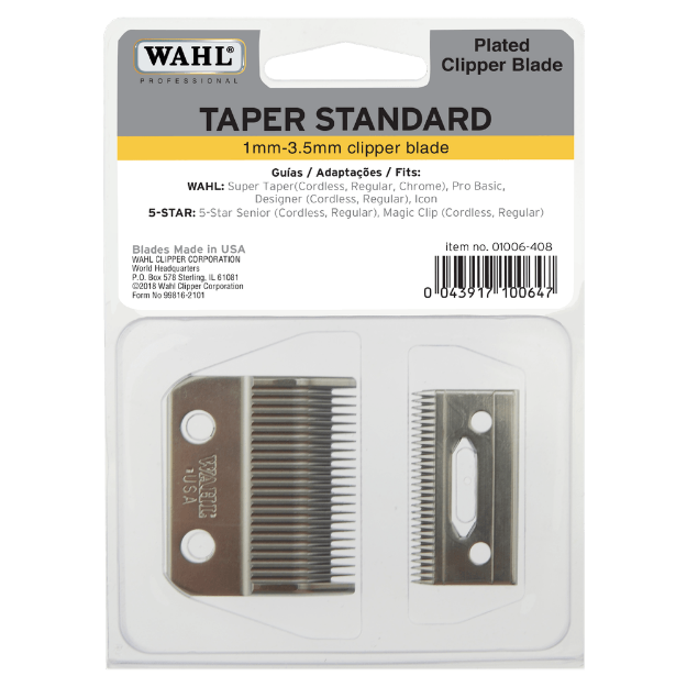 REPUESTO CUCHILLA DE SUPER TAPER/ DESIGNER/PRO BASIC/ SENIOR/ MAGIC CLIP 01006-408 WAHL PRO 01006-408