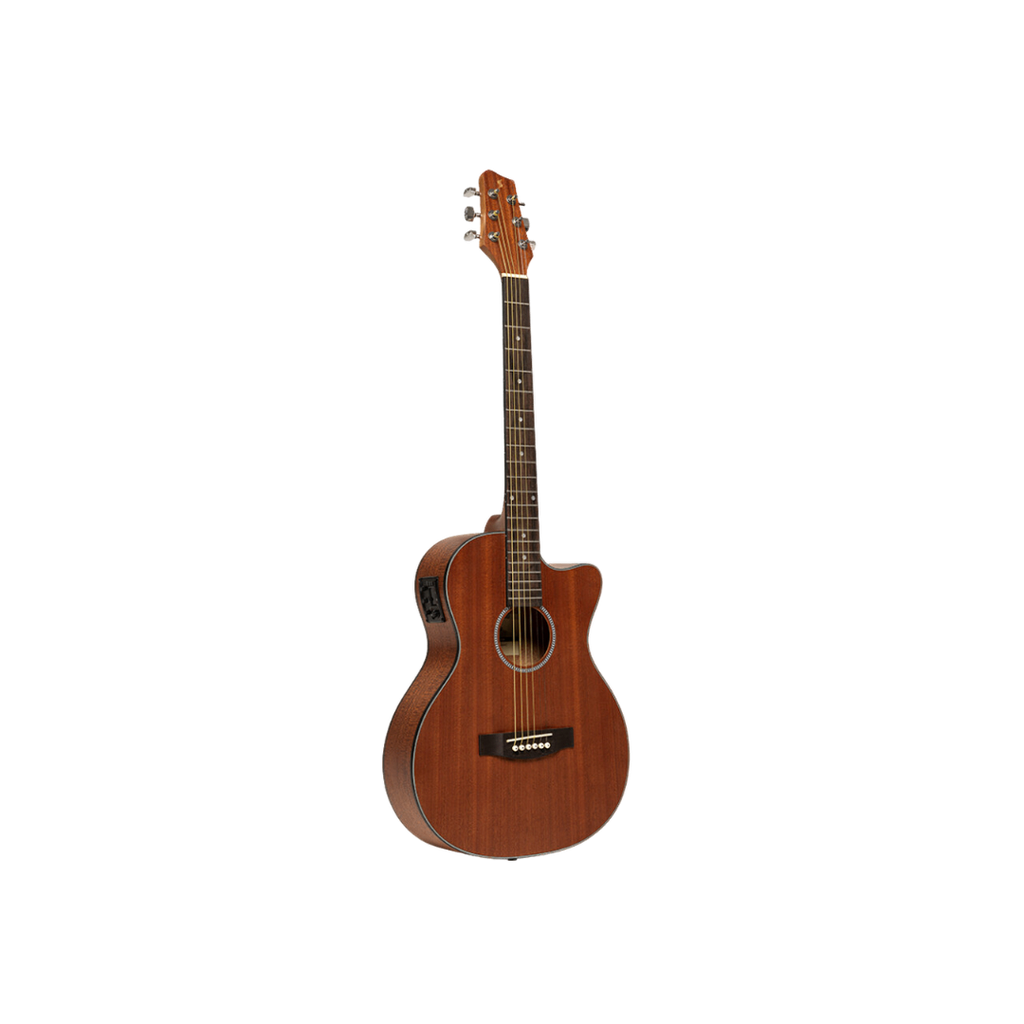 STAGG SA25ACE MAHO GUITARRA ELECTROACUSTICA 38" CUERDA METAL AUDITORIO MAHO OSCURO CLARO TRAVEL SA25ACEMAHO