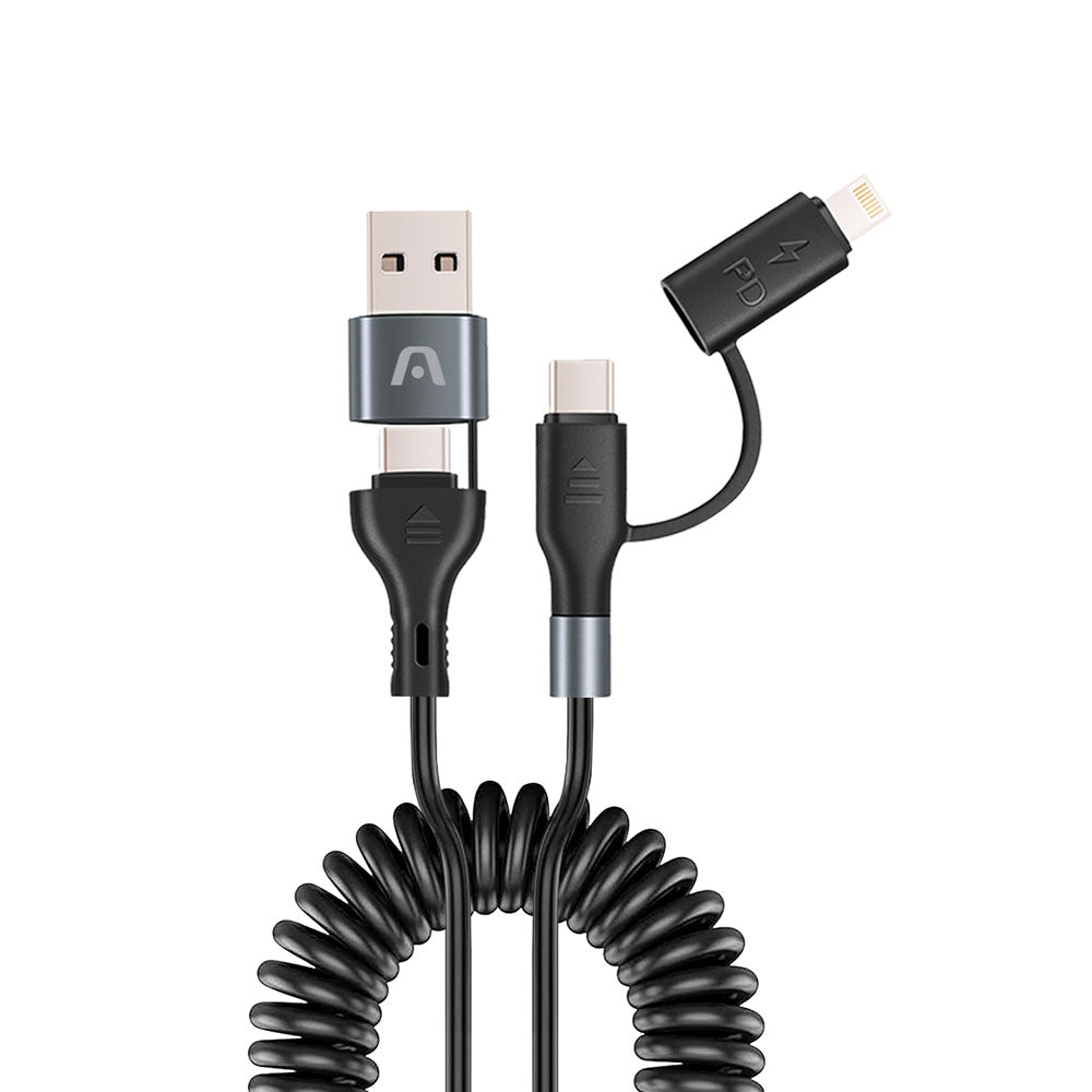 ARGOM CABLE CARGA RAPIDA TIPO C 4 EN 1 ARG-CB-0071BK