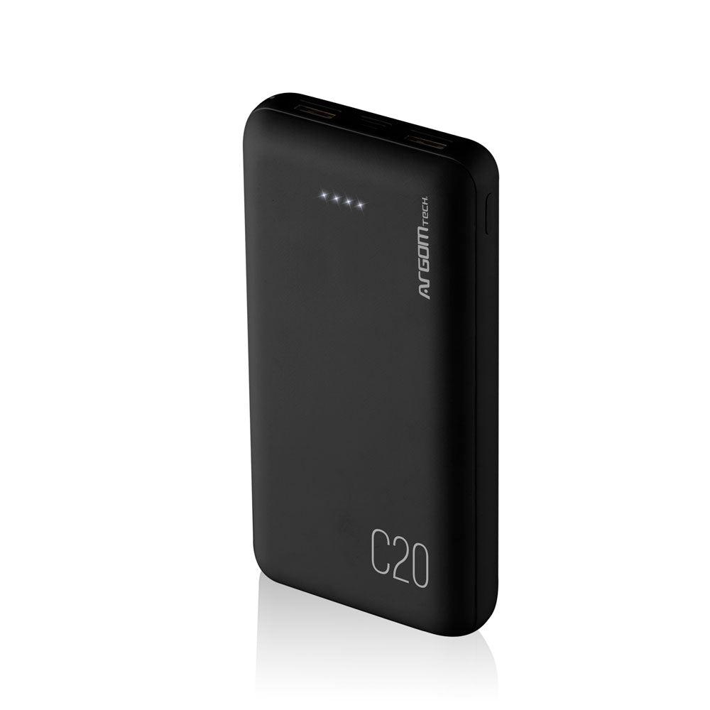 ARGPOM PB-144BK BATERIA EXTERNA USB 20,000 MAH ARG-PB-1144BK
