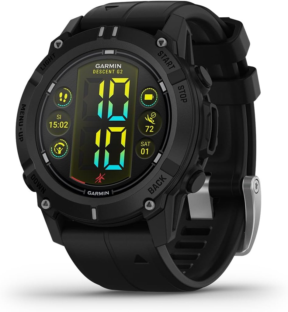 SmartWatch Descent™ G2 Black with Black Band 010-02986-00