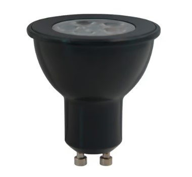Foco GU10 LED 6W, Luz Ámbar, Base GU10, IP20, No atenuable