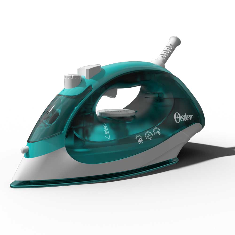 Oster Plancha de vapor - suela de cerámica con tecnología aeroceramic verde GCSTBS5052