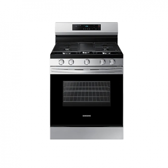 Estufa Gas 30" 5 Quemadores Hornalla Doble De 17 000 Btu Plateado NX60A6115SS/AP