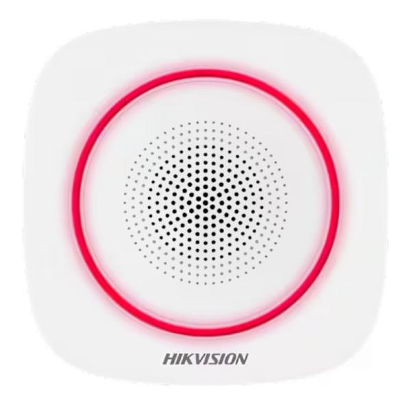 SIRENA INTERNA INALÁMBRICA HIKVISION DS-PS1-I-WB(B)/RED 433 MHZ 90-110 DB 302402667